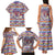 Haiti Christmas Family Matching Tank Maxi Dress and Hawaiian Shirt with Blue Red Yellow Xmas Santa Sleigh and Coat of Arms - Wonder Print Shop