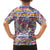 Haiti Christmas Hawaiian Shirt with Blue Red Yellow Xmas Santa Sleigh and Coat of Arms - Wonder Print Shop
