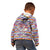 Haiti Christmas Kid Hoodie with Blue Red Yellow Xmas Santa Sleigh and Coat of Arms - Wonder Print Shop