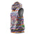 Haiti Christmas Sleeveless Hoodie with Blue Red Yellow Xmas Santa Sleigh and Coat of Arms - Wonder Print Shop