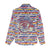 Haiti Christmas Women Casual Shirt with Blue Red Yellow Xmas Santa Sleigh and Coat of Arms - Wonder Print Shop