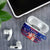 Haiti Christmas AirPods Case with Blue Red Xmas Santa Snowflake and Map - Wonder Print Shop