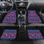 Haiti Christmas Car Mats with Blue Red Xmas Santa Snowflake and Map - Wonder Print Shop