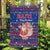 Haiti Christmas Garden Flag with Blue Red Xmas Santa Snowflake and Map - Wonder Print Shop