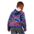 Haiti Christmas Kid Hoodie with Blue Red Xmas Santa Snowflake and Map - Wonder Print Shop