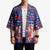 Haiti Christmas Kimono with Blue Red Xmas Santa Snowflake and Map - Wonder Print Shop