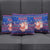 Haiti Christmas Pillow Cover with Blue Red Xmas Santa Snowflake and Map - Wonder Print Shop
