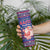 Haiti Christmas Skinny Tumbler with Blue Red Xmas Santa Snowflake and Map - Wonder Print Shop