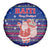 Haiti Christmas Spare Tire Cover with Blue Red Xmas Santa Snowflake and Map - Wonder Print Shop