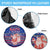 Haiti Christmas Spare Tire Cover with Blue Red Xmas Santa Snowflake and Map - Wonder Print Shop