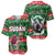 Sudan Christmas Baseball Jersey with Green Red Xmas Camel Snowflake and Coat of Arms - Wonder Print Shop