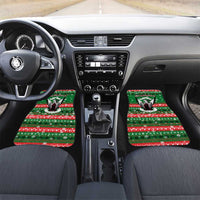 Sudan Christmas Car Mats with Green Red Xmas Camel Snowflake and Coat of Arms - Wonder Print Shop
