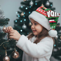 Sudan Christmas Santa Hat with Green Red Xmas Camel Snowflake and Coat of Arms - Wonder Print Shop
