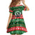 Sudan Christmas Family Matching Off Shoulder Short Dress and Hawaiian Shirt with Green Red Xmas Camel Snowflake and Coat of Arms - Wonder Print Shop