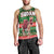 Sudan Christmas Men Tank Top with Green Red Xmas Camel Snowflake and Coat of Arms - Wonder Print Shop