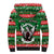 Sudan Christmas Sherpa Hoodie with Green Red Xmas Camel Snowflake and Coat of Arms - Wonder Print Shop