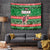 Sudan Christmas Tapestry with Green Red Xmas Camel Snowflake and Coat of Arms - Wonder Print Shop