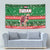 Sudan Christmas Tapestry with Green Red Xmas Camel Snowflake and Coat of Arms - Wonder Print Shop