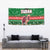 Sudan Christmas Tapestry with Green Red Xmas Camel Snowflake and Coat of Arms - Wonder Print Shop