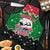 Sudan Christmas Apron with Red Green Black Xmas Santa Sleigh and Map - Wonder Print Shop