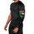 Sudan Christmas Arm Sleeves with Red Green Black Xmas Santa Sleigh and Map - Wonder Print Shop