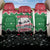 Sudan Christmas Back Car Seat Cover with Red Green Black Xmas Santa Sleigh and Map - Wonder Print Shop