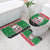 Sudan Christmas Bathroom Set with Red Green Black Xmas Santa Sleigh and Map - Wonder Print Shop
