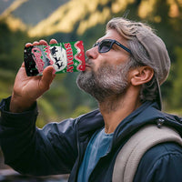 Sudan Christmas 4 in 1 Can Cooler Tumbler with Red Green Black Xmas Santa Sleigh and Map - Wonder Print Shop