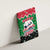 Sudan Christmas Canvas Wall Art with Red Green Black Xmas Santa Sleigh and Map - Wonder Print Shop