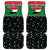 Sudan Christmas Car Mats with Red Green Black Xmas Santa Sleigh and Map - Wonder Print Shop