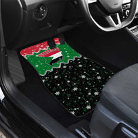 Sudan Christmas Car Mats with Red Green Black Xmas Santa Sleigh and Map - Wonder Print Shop