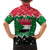 Sudan Christmas Family Matching Off Shoulder Maxi Dress and Hawaiian Shirt with Red Green Black Xmas Santa Sleigh and Map - Wonder Print Shop