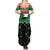 Sudan Christmas Family Matching Summer Maxi Dress and Hawaiian Shirt with Red Green Black Xmas Santa Sleigh and Map - Wonder Print Shop