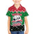 Sudan Christmas Kid Hawaiian Shirt with Red Green Black Xmas Santa Sleigh and Map - Wonder Print Shop