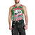 Sudan Christmas Men Tank Top with Red Green Black Xmas Santa Sleigh and Map - Wonder Print Shop