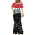Sudan Christmas Mermaid Dress with Red Green Black Xmas Santa Sleigh and Map - Wonder Print Shop