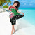 Sudan Christmas Sarong with Red Green Black Xmas Santa Sleigh and Map - Wonder Print Shop
