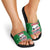 Sudan Christmas Slide Sandals with Red Green Black Xmas Santa Sleigh and Map - Wonder Print Shop