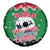 Sudan Christmas Spare Tire Cover with Red Green Black Xmas Santa Sleigh and Map - Wonder Print Shop