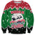 Sudan Christmas Sweatshirt with Red Green Black Xmas Santa Sleigh and Map - Wonder Print Shop