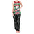 Sudan Christmas Tank Maxi Dress with Red Green Black Xmas Santa Sleigh and Map - Wonder Print Shop