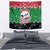 Sudan Christmas Tapestry with Red Green Black Xmas Santa Sleigh and Map - Wonder Print Shop