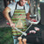 Saint Kitts and Nevis Christmas Apron with Green Red Black Xmas Sailboat and Map - Wonder Print Shop