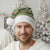 Saint Kitts and Nevis Christmas Santa Hat with Green Red Black Xmas Sailboat and Map - Wonder Print Shop
