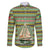 Saint Kitts and Nevis Christmas Family Matching Off The Shoulder Long Sleeve Dress and Hawaiian Shirt with Green Red Black Xmas Sailboat and Map - Wonder Print Shop