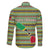 Saint Kitts and Nevis Christmas Family Matching Off The Shoulder Long Sleeve Dress and Hawaiian Shirt with Green Red Black Xmas Sailboat and Map - Wonder Print Shop