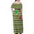 Saint Kitts and Nevis Christmas Family Matching Off Shoulder Maxi Dress and Hawaiian Shirt with Green Red Black Xmas Sailboat and Map - Wonder Print Shop