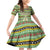 Saint Kitts and Nevis Christmas Family Matching Off Shoulder Short Dress and Hawaiian Shirt with Green Red Black Xmas Sailboat and Map - Wonder Print Shop