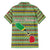 Saint Kitts and Nevis Christmas Family Matching Puletasi and Hawaiian Shirt with Green Red Black Xmas Sailboat and Map - Wonder Print Shop