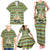 Saint Kitts and Nevis Christmas Family Matching Tank Maxi Dress and Hawaiian Shirt with Green Red Black Xmas Sailboat and Map - Wonder Print Shop